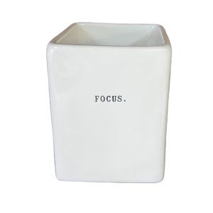 Rae dunn Focus Desk Organizer white